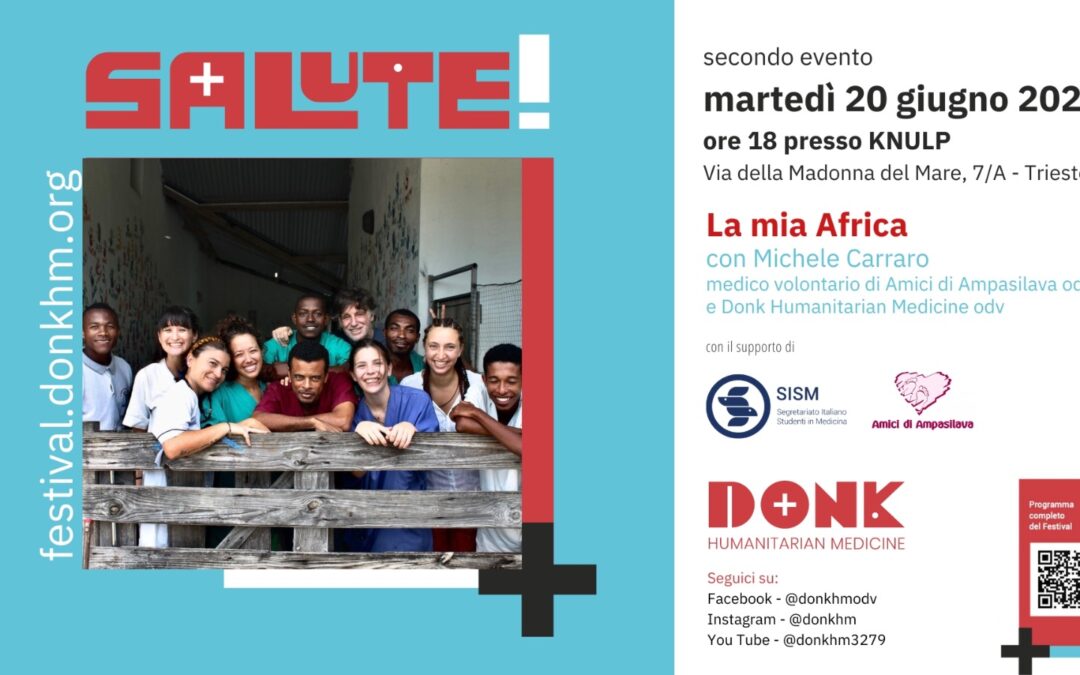 La mia Africa: le deuxième événement du Festival SALUTE! prévu mardi 20 juin aux 18 heures chez KNULP à Trieste