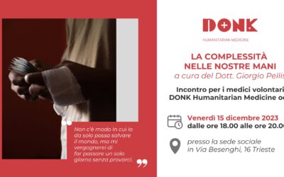 “La complessità nelle nostre mani”: incontro con il Dott. Giorgio Pellis